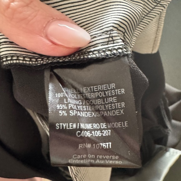 Alice + Olivia - NWT Black Tailored Trouser Ankle Pants Sz 6 - Picture 8 of 8